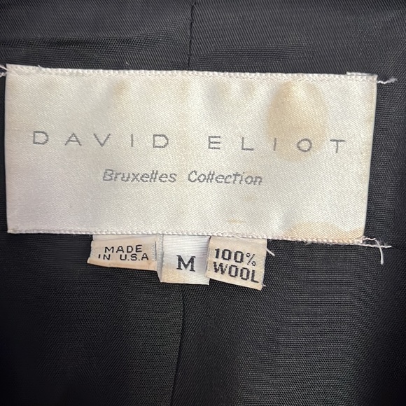 80’s Vintage Designer David Eliot Bruxelles Collection Luxury Barn Chore Coat - Picture 4 of 4